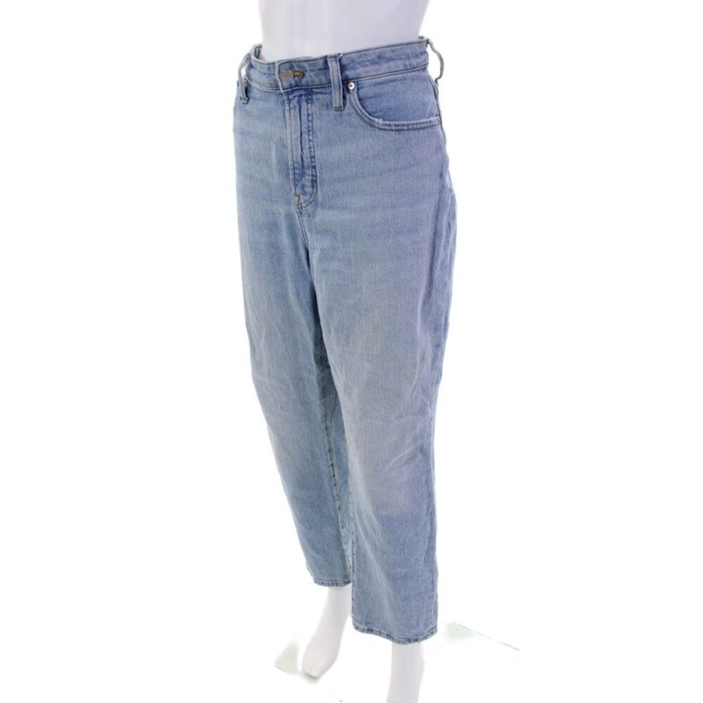 Madewell Womens Cotton Zip Button Straight Leg Denim Jeans Blue Size EUR 29 - Picture 2 of 8